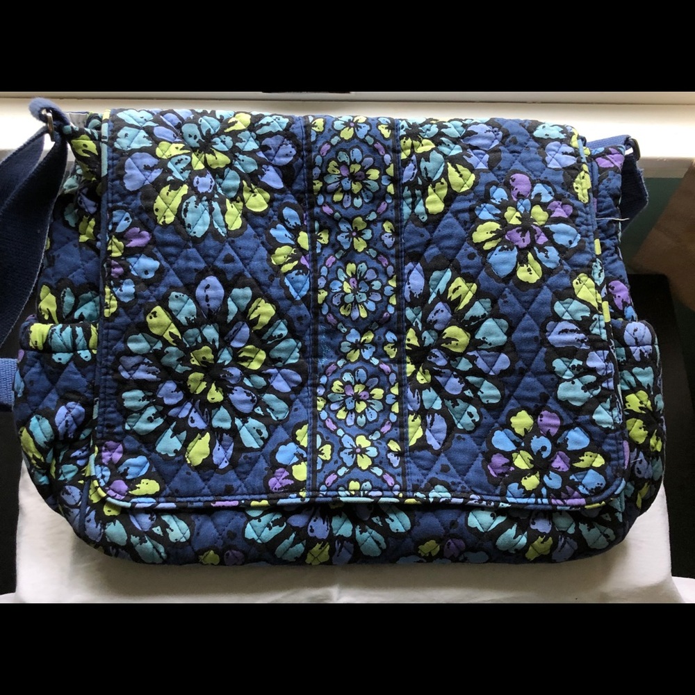 Vera Bradley Diaper Bag Indigo Pop